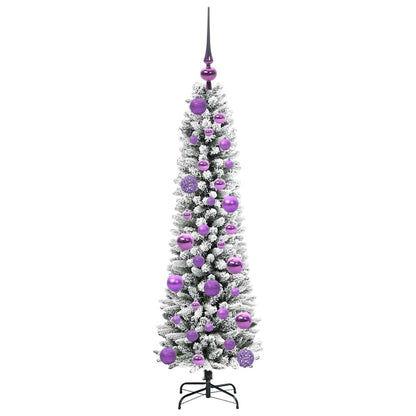 Künstlicher Weihnachtsbaum mit 150 LEDs mit Ständer Weiß 120 cm