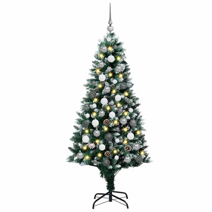 Künstlicher Weihnachtsbaum mit 300 LEDs mit Ständer Grün 180 cm