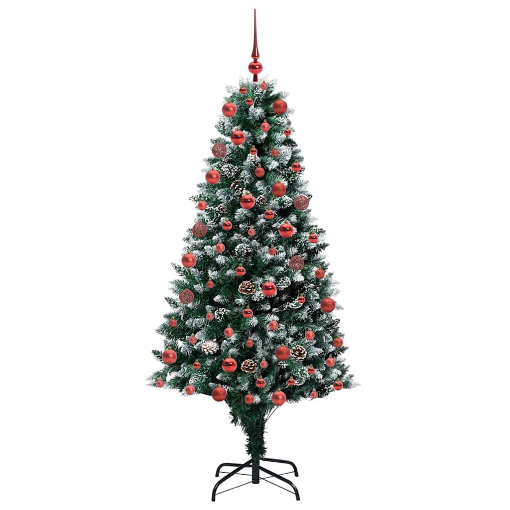 Künstlicher Weihnachtsbaum mit 300 LEDs mit Ständer Grün 180 cm