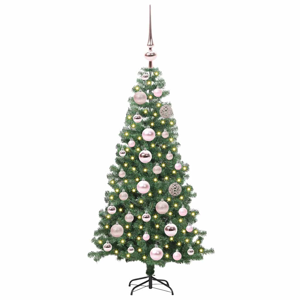 Weihnachtsbaum mit 150 LEDs mit Ständer Grün 120 cm PVC