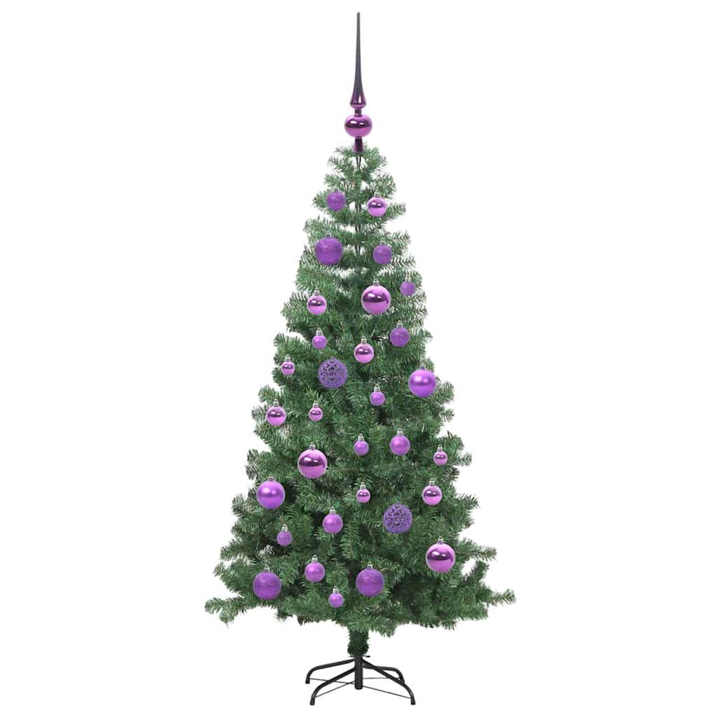Weihnachtsbaum mit 150 LEDs mit Ständer Grün 120 cm PVC