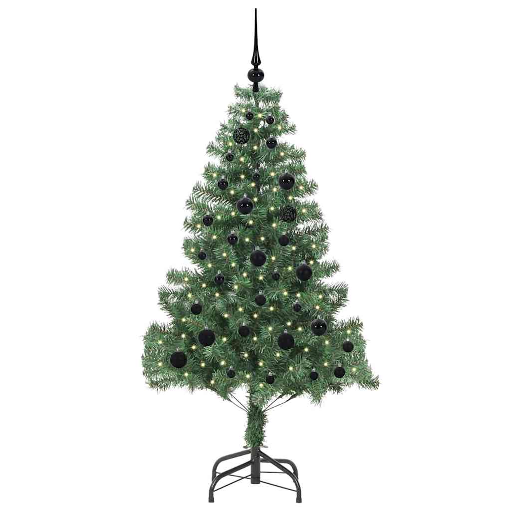 Weihnachtsbaum mit 150 LEDs mit Ständer Grün 150 cm PVC