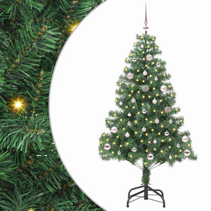 Weihnachtsbaum mit 150 LEDs mit Ständer Grün 150 cm PVC