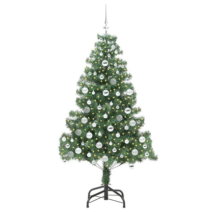 Weihnachtsbaum mit 300 LEDs mit Ständer Grün 180 cm PVC