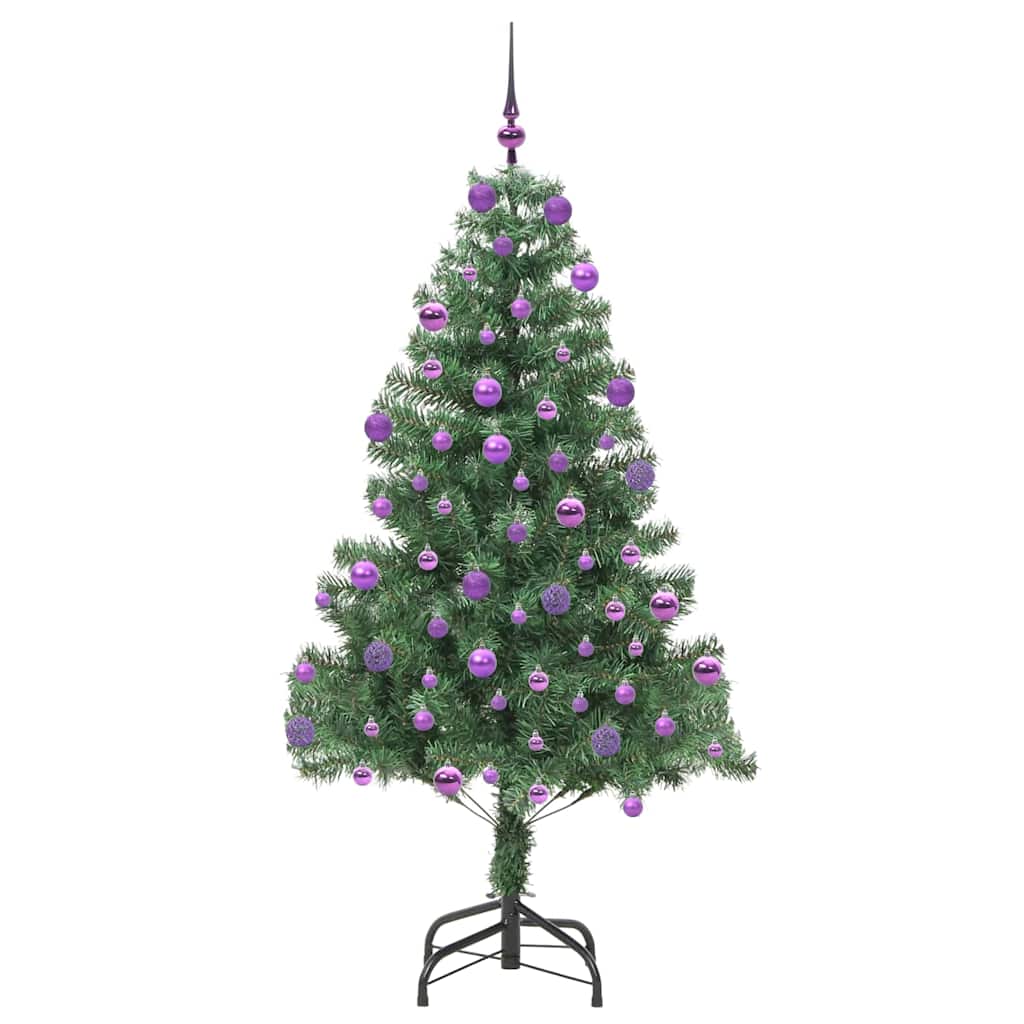 Weihnachtsbaum mit 300 LEDs mit Ständer Grün 210 cm PVC