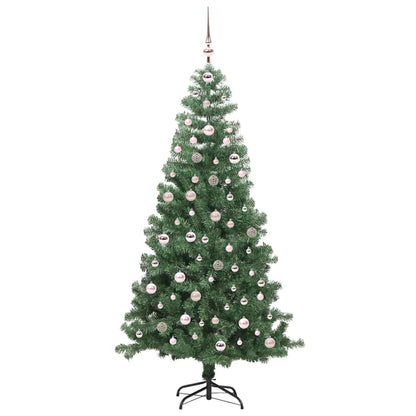Weihnachtsbaum mit 300 LEDs mit Ständer Grün 240 cm PVC