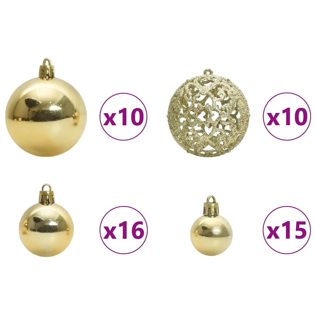 Weihnachtsbaum mit 300 LEDs mit Ständer Schwarz 210 cm PVC