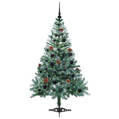 Künstlicher Weihnachtsbaum Grün 150 cm PVC und Stahl