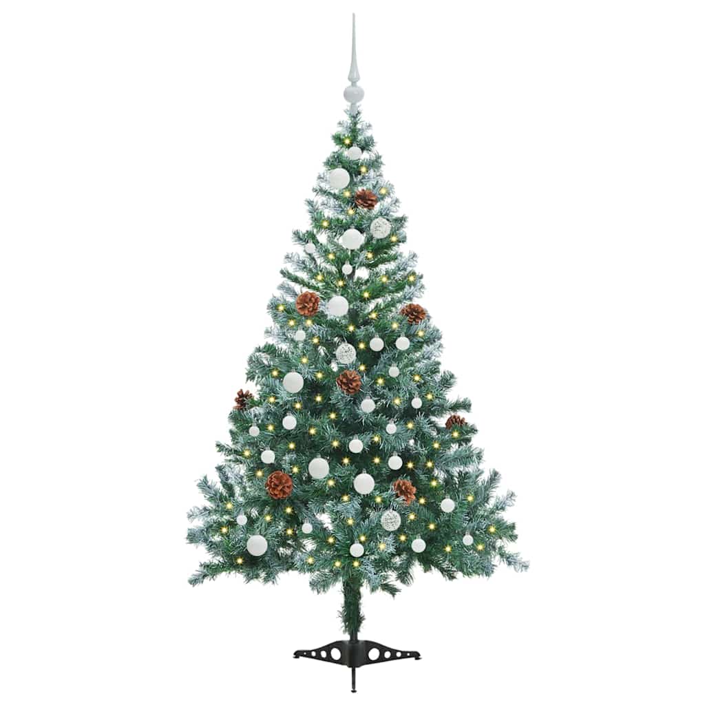 Künstlicher Weihnachtsbaum Grün 150 cm PVC und Stahl