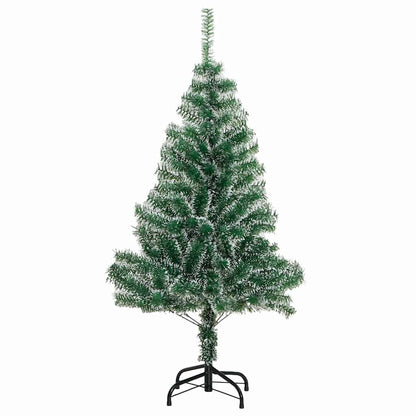 Künstlicher Weihnachtsbaum beschneit mit LED Licht 150 cm