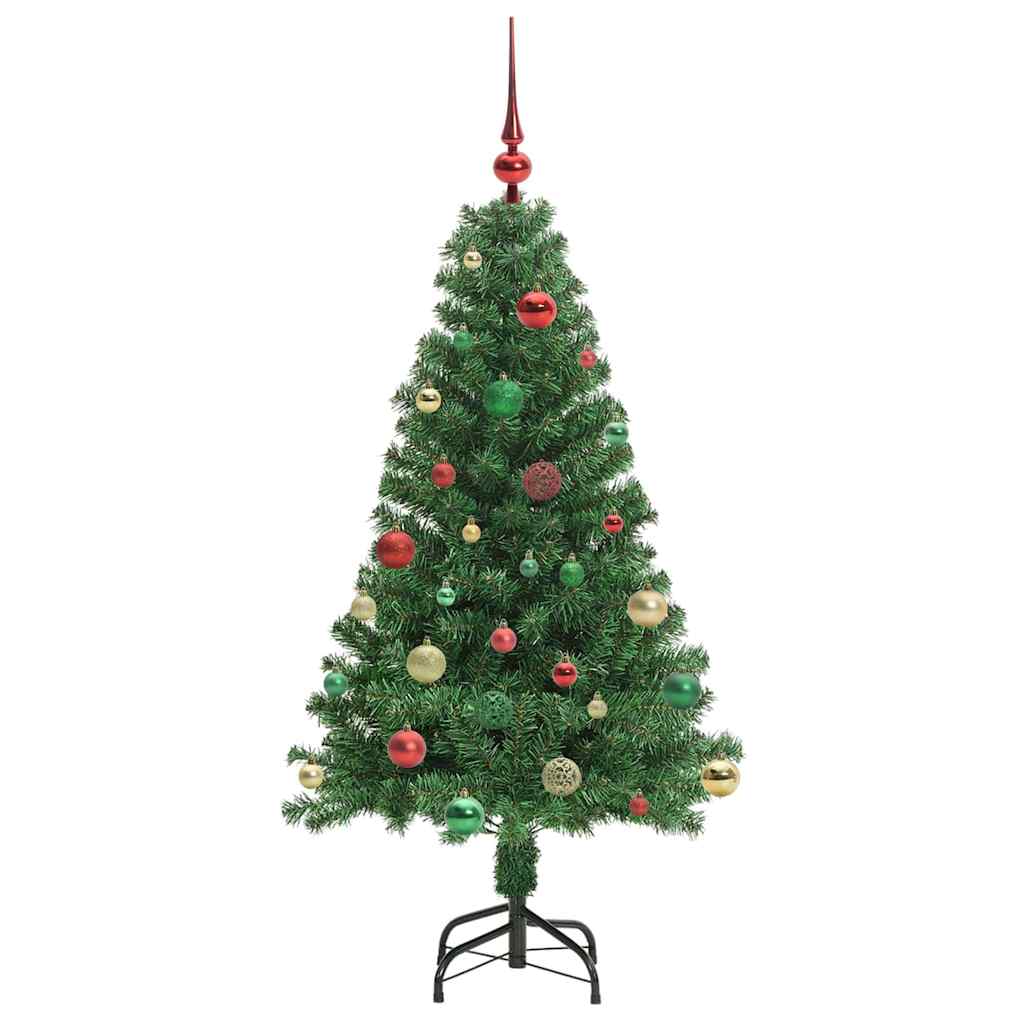 Künstlicher Weihnachtsbaum mit 150 LEDs mit Ständer Grün 150 cm