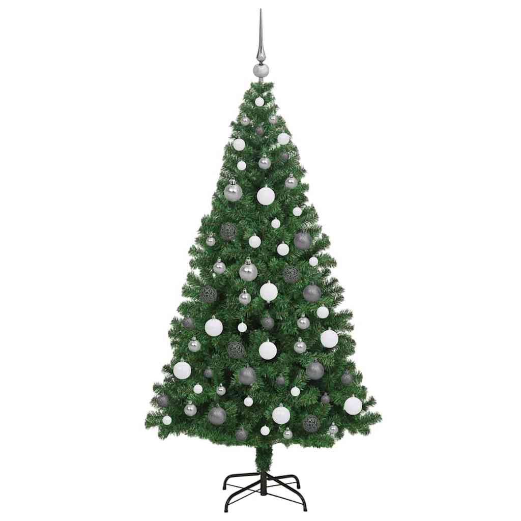 Künstlicher Weihnachtsbaum mit 300 LEDs mit Ständer Grün 180 cm