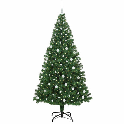 Künstlicher Weihnachtsbaum mit 300 LEDs mit Ständer Grün 240 cm