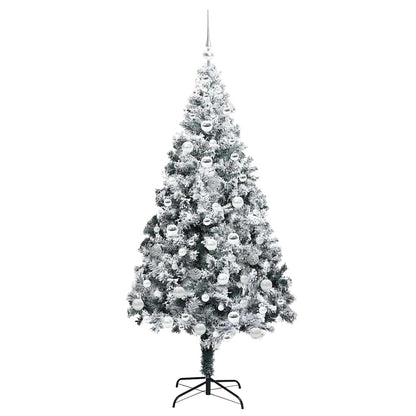 Künstlicher Weihnachtsbaum mit 300 LEDs mit Ständer Weiß 180 cm