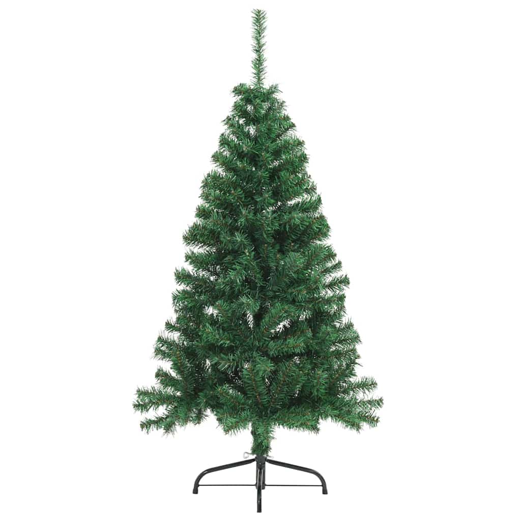 Künstlicher vorbeleuchteter Weihnachtsbaum Grün 120 cm PVC