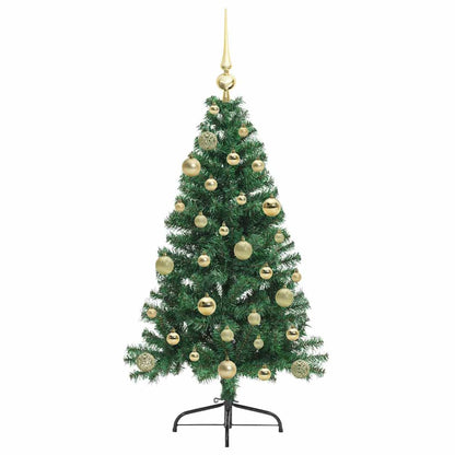Künstlicher vorbeleuchteter Weihnachtsbaum Grün 120 cm PVC