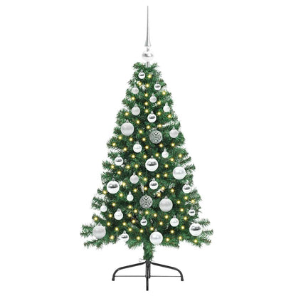 Künstlicher vorbeleuchteter Weihnachtsbaum Grün 120 cm PVC