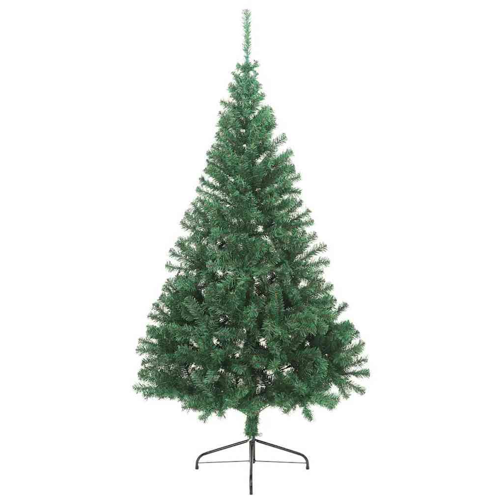 Künstlicher vorbeleuchteter Weihnachtsbaum Grün 180 cm PVC