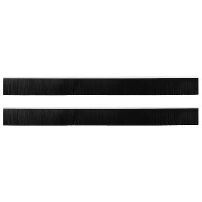 Aufsteck Türbürstendichtungen 2 pcs Weiß 100 cm
