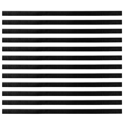 Aufsteck Türbürstendichtungen 12 pcs Weiß 100 cm