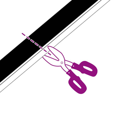 Selbstklebende Türbürstendichtungen 2 pcs Schwarz 100 cm