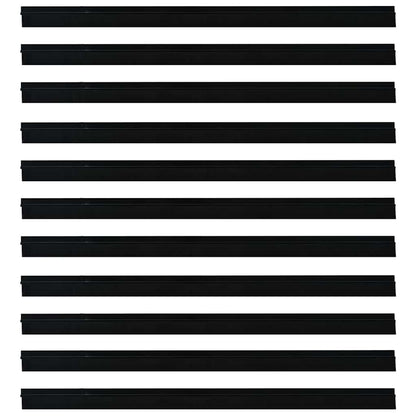 Selbstklebende Türbürstendichtungen 12 pcs Schwarz 100 cm