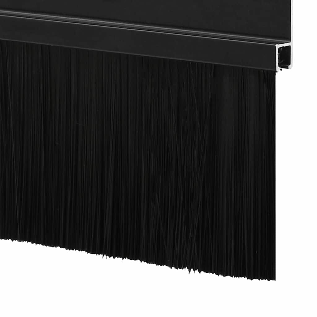 Aufsteck Türbürstendichtungen 12 pcs Schwarz 100 cm