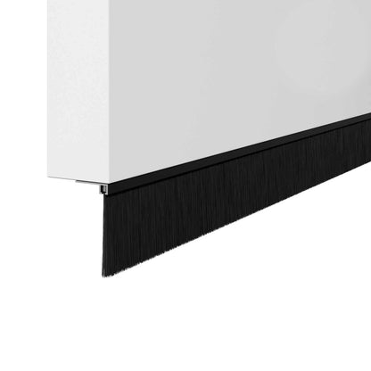 Aufsteck Türbürstendichtungen 6 pcs Schwarz 100 cm