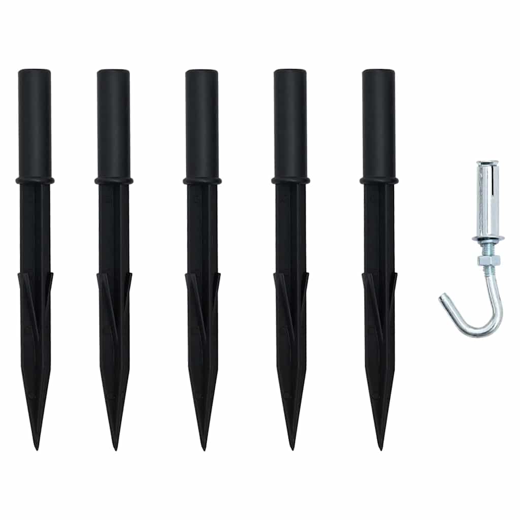 LED Weihnachtsbaum mit Erdspießen Warmes Weiß 306 cm Metall