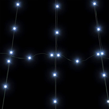 LED Weihnachtsbaum mit Erdspießen Kaltweiß 306 cm Metall