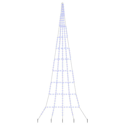 LED Weihnachtsbaum mit Erdspießen Blau 511 cm Metall