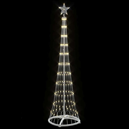 LED-Weihnachtsbaum Warmes Weiß 51 x 51 x 190 cm Metall