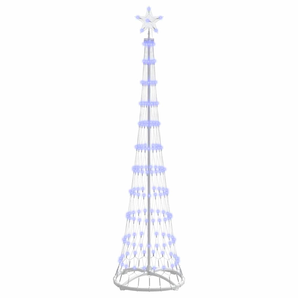 LED-Weihnachtsbaum mit 230 LEDs Blau 51 x 51 x 190 cm Metall