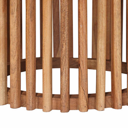 Beistelltisch-Set mit Speicher mit Tür Braun 40 x 40 x 45 cm