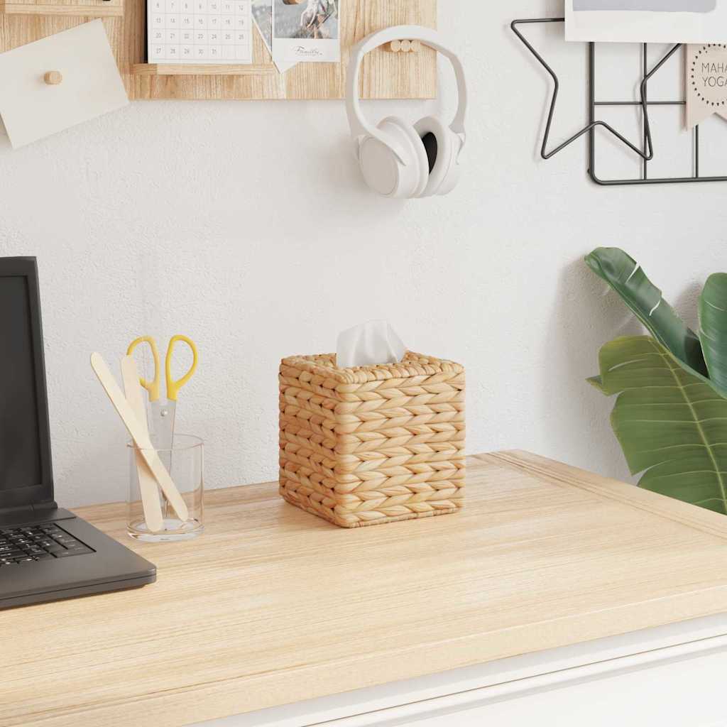 Taschentuchboxdeckel 2 pcs Wasserhyazinthe 14,5 x 14,5 x 15 cm