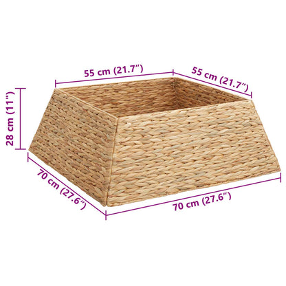 Weihnachtsbaumkragen Braun 70 x 70 x 28 cm Wasserhyazinthe