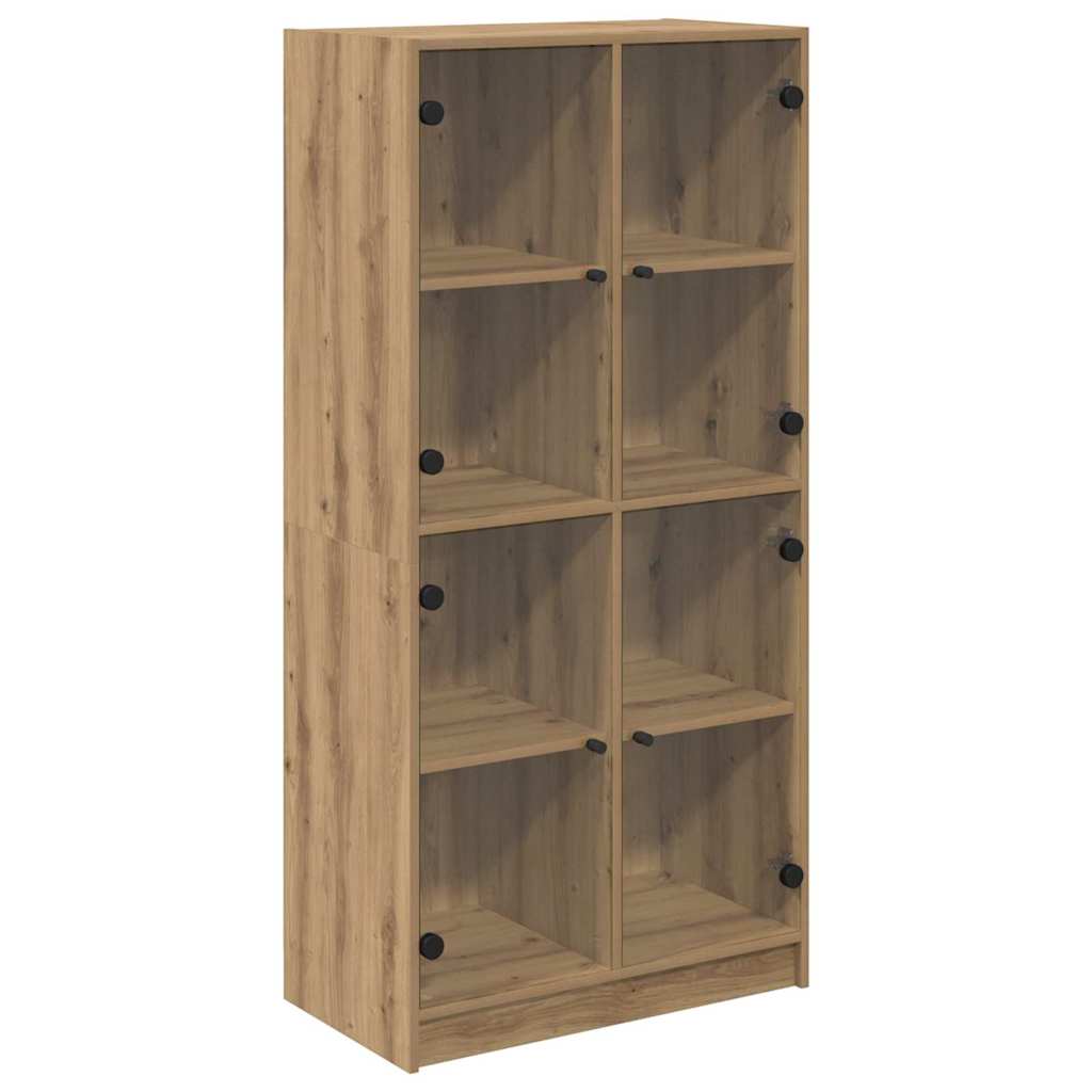 Highboard Artisan-Eiche 68 x 37 x 142 cm Holzwerkstoff
