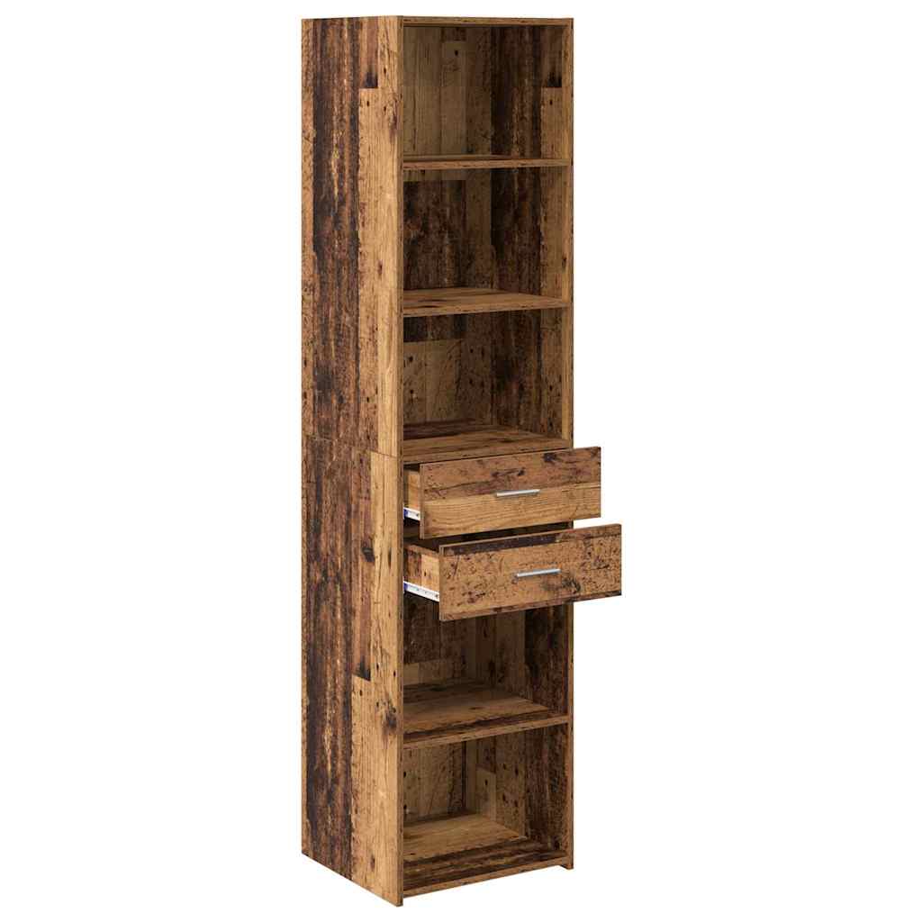 Highboard Altholz 45 x 42,5 x 185 cm Holzwerkstoff