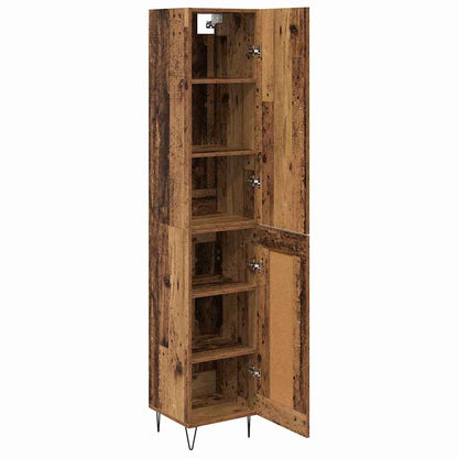 Highboard Altholz 34,5 x 34 x 90 cm Holzwerkstoff