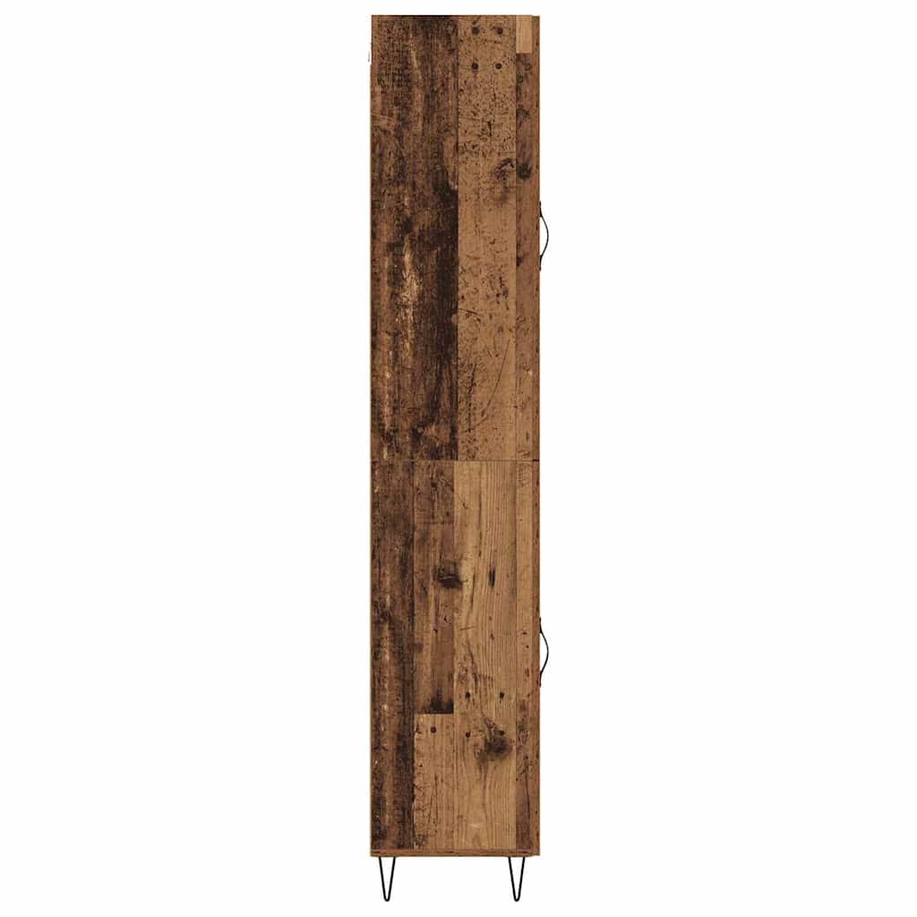 Highboard Altholz 34,5 x 34 x 90 cm Holzwerkstoff