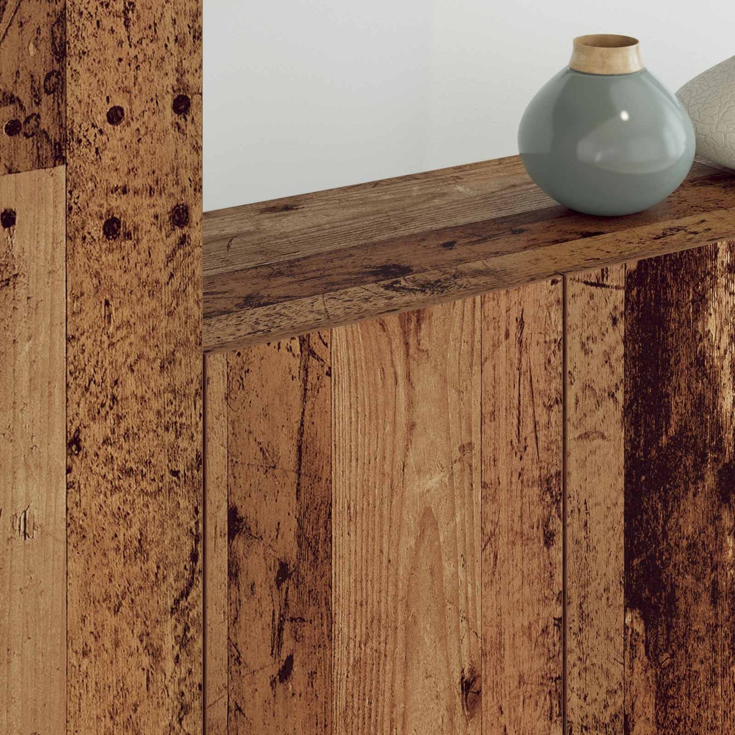 TV-Wandmöbel Wandmontiert 5 pcs Altholz Holzwerkstoff