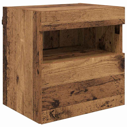 TV Wand Einheiten mit LED 5 pcs Altholz 40,5 x 30 x 90 cm