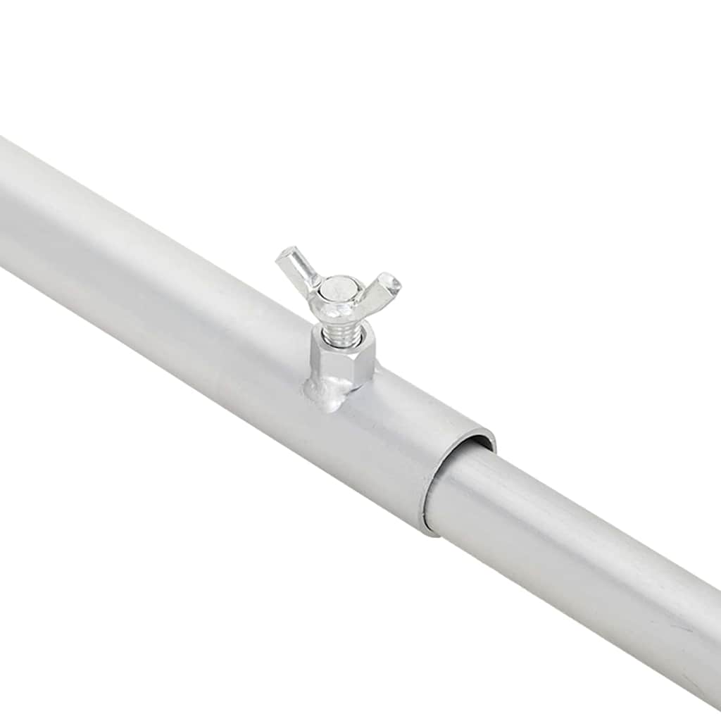 Planehalterung für Anhänger 3 pcs Silber 130-210 cm Aluminium