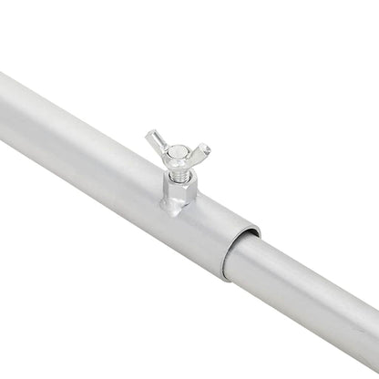 Planehalterung für Anhänger 3 pcs Silber 130-210 cm Aluminium