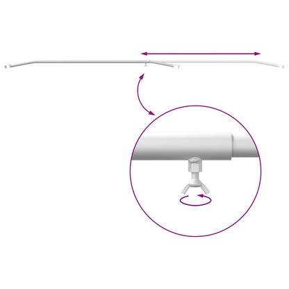 Planehalterung für Anhänger 3 pcs Silber 130-210 cm Aluminium