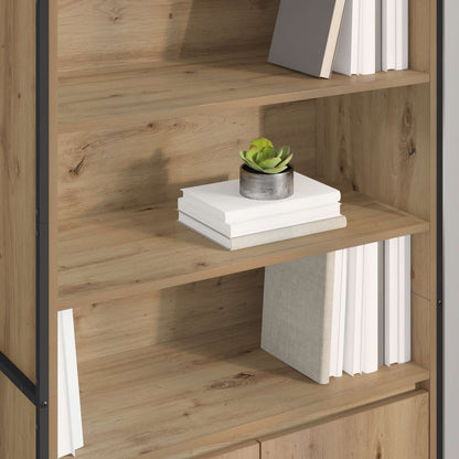 Hohe Schränke 2 pcs Kunsthandwerk Eiche 79 x 36 x 200 cm