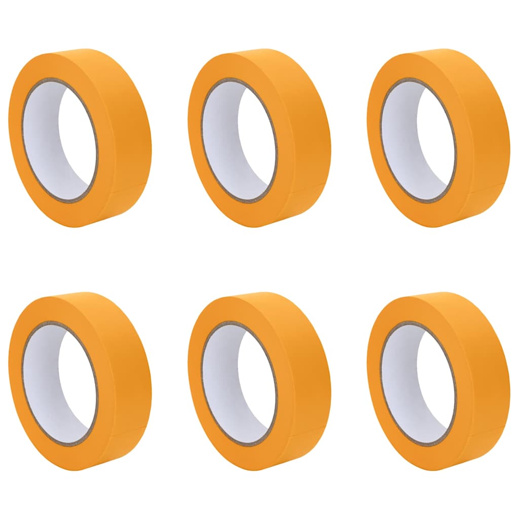 Malerklebebänder 6 pcs Gelb 30 mm x 50 m Papier