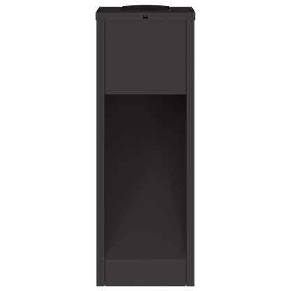 Solar LED Wegeleuchte 2 pcs Schwarz Kalt gewalzter Stahl