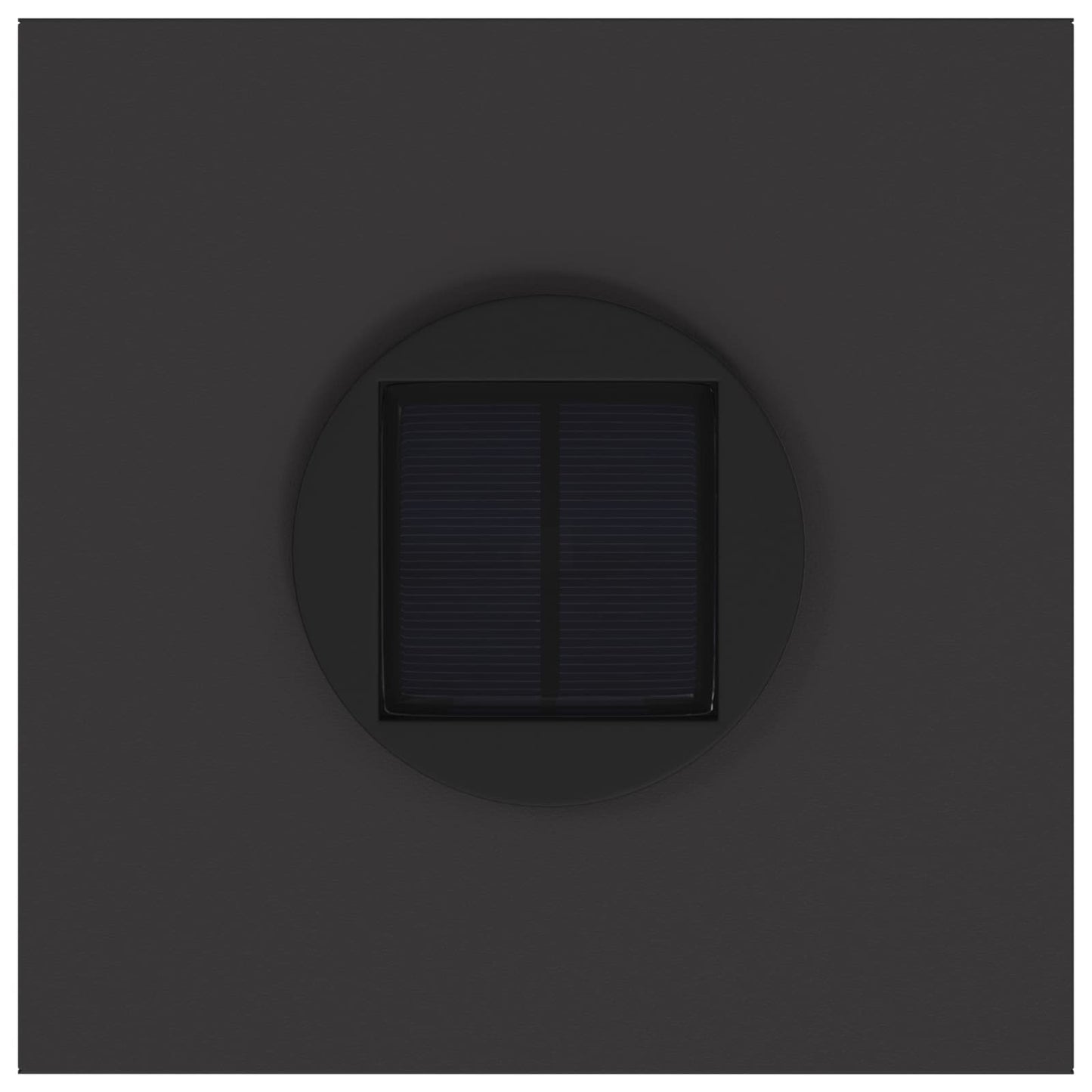 Solar LED Wegeleuchte 2 pcs Schwarz Kalt gewalzter Stahl