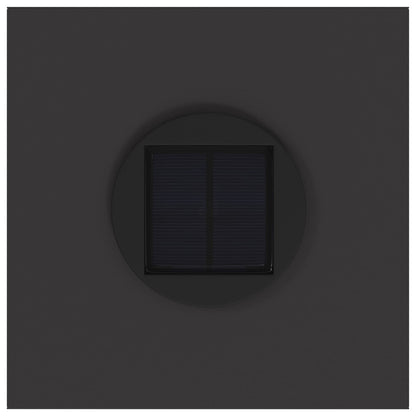 Solar LED Wegeleuchte 2 pcs Schwarz Kalt gewalzter Stahl